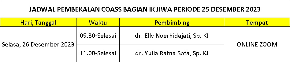 jadwal ujian