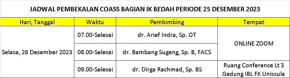 jadwal ujian